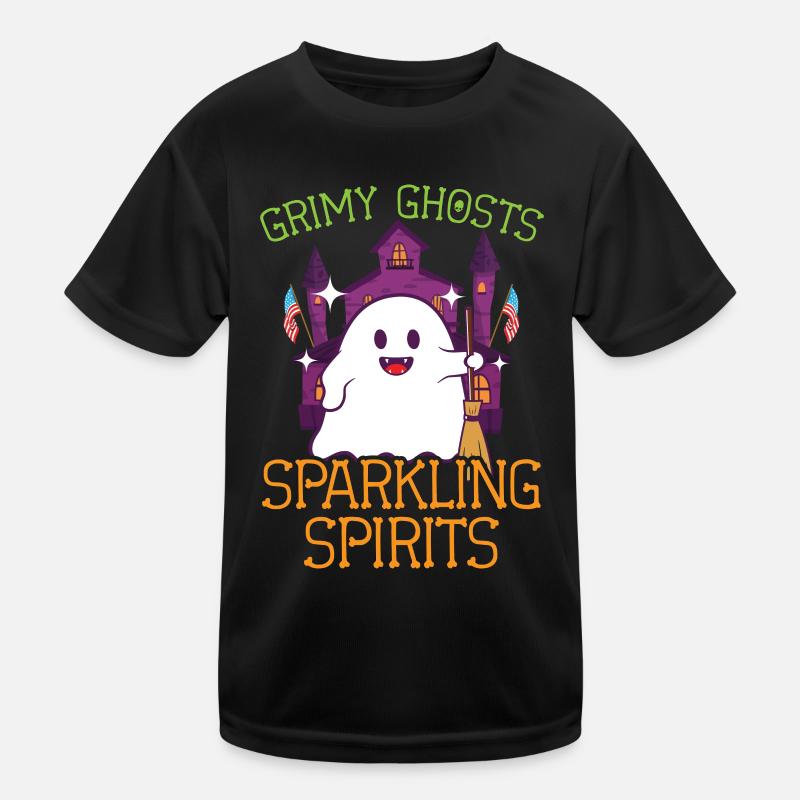 Grim ghosts, sparkling ghosts, janitors Kids Functional T-Shirt