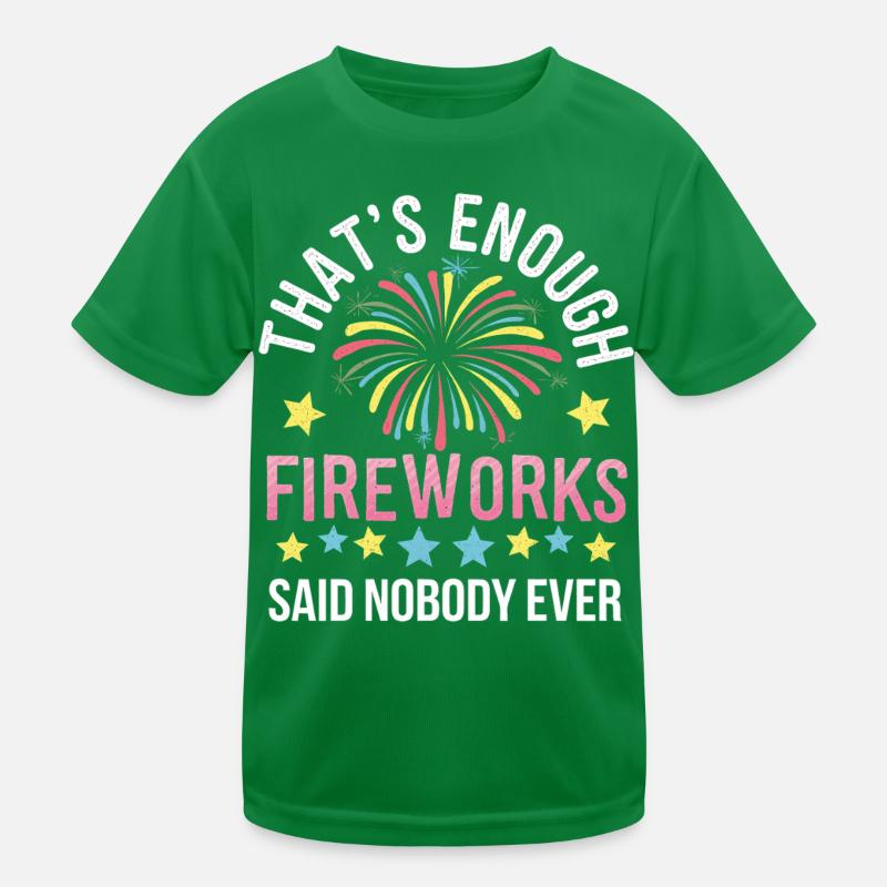 Pyrotechnics Fireworks Pyrotechnics Kids Functional T-Shirt