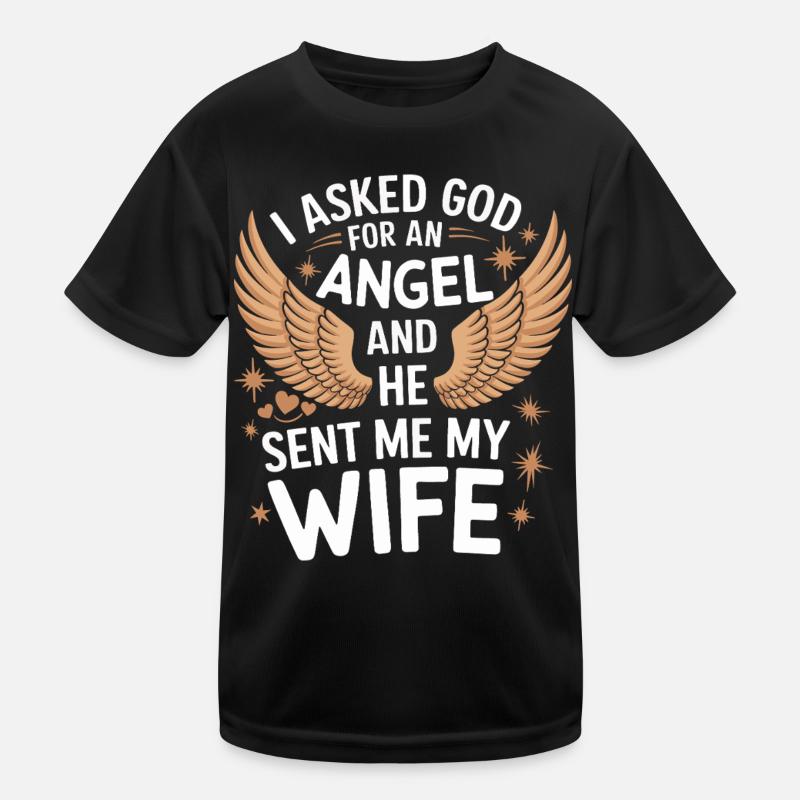 Frau Ehefrau Partnerin Familie Verheiratet Kinder Funktions-T-Shirt