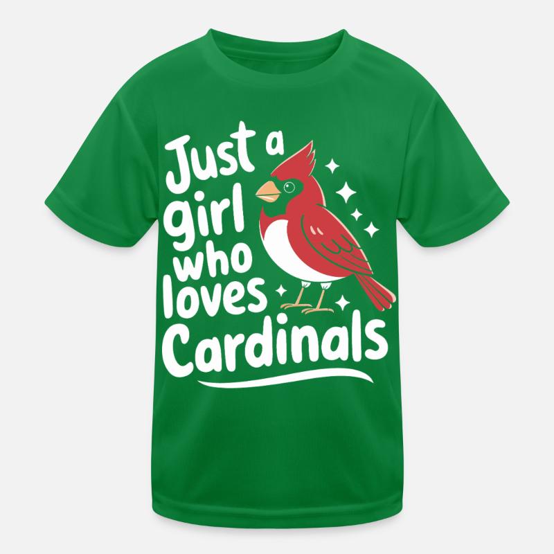 Kardinal Rotkardinal Vogel Roter Kardinal Kinder Funktions-T-Shirt