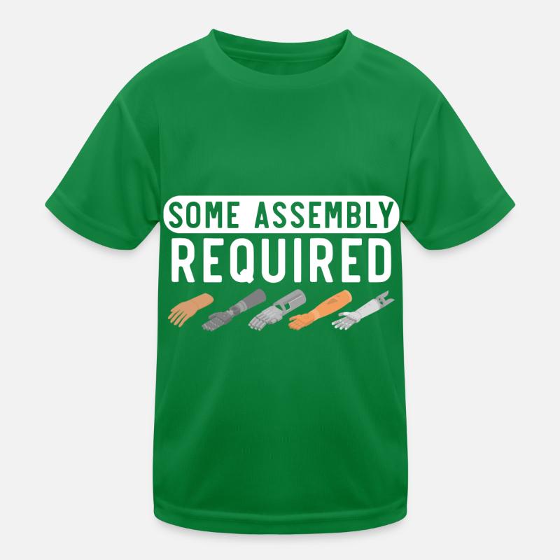 Some Assembly Required Disability Funny Amput Kids Functional T-Shirt