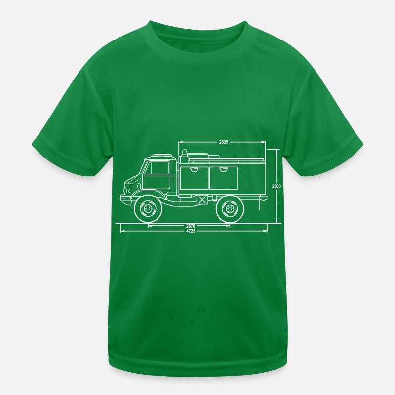 Unimog - editable - Universal power tool - TLF8 Kids Functional T-Shirt