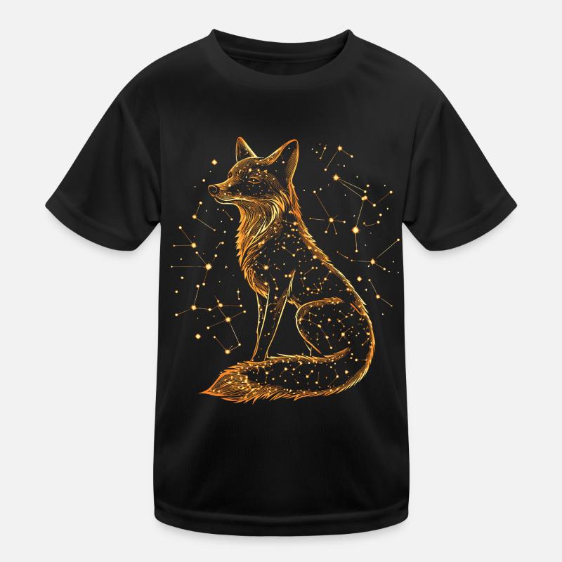 Fox Star Constellation Kids Functional T-Shirt