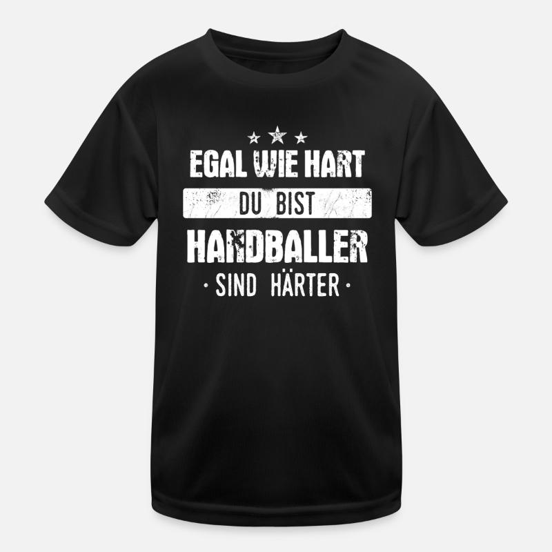 Handball Handballer Handballspieler Spruch Kinder Funktions-T-Shirt