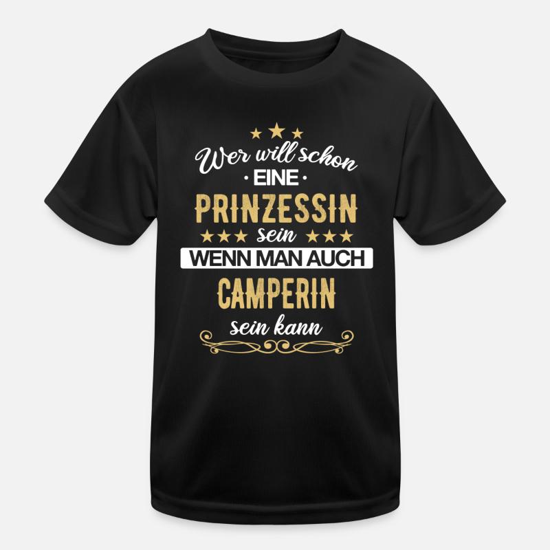 Camping Wohnwagen Camper Wohnmobil Campen Kinder Funktions-T-Shirt