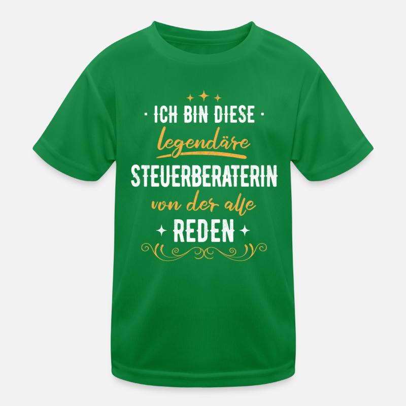 Steuerberaterin Steuer Steuerberatung Beruf Spruch Kinder Funktions-T-Shirt