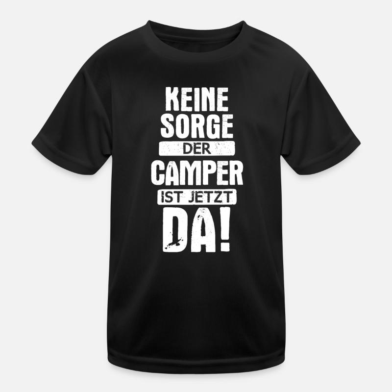 Camping Wohnwagen Camper Wohnmobil Campen Kinder Funktions-T-Shirt