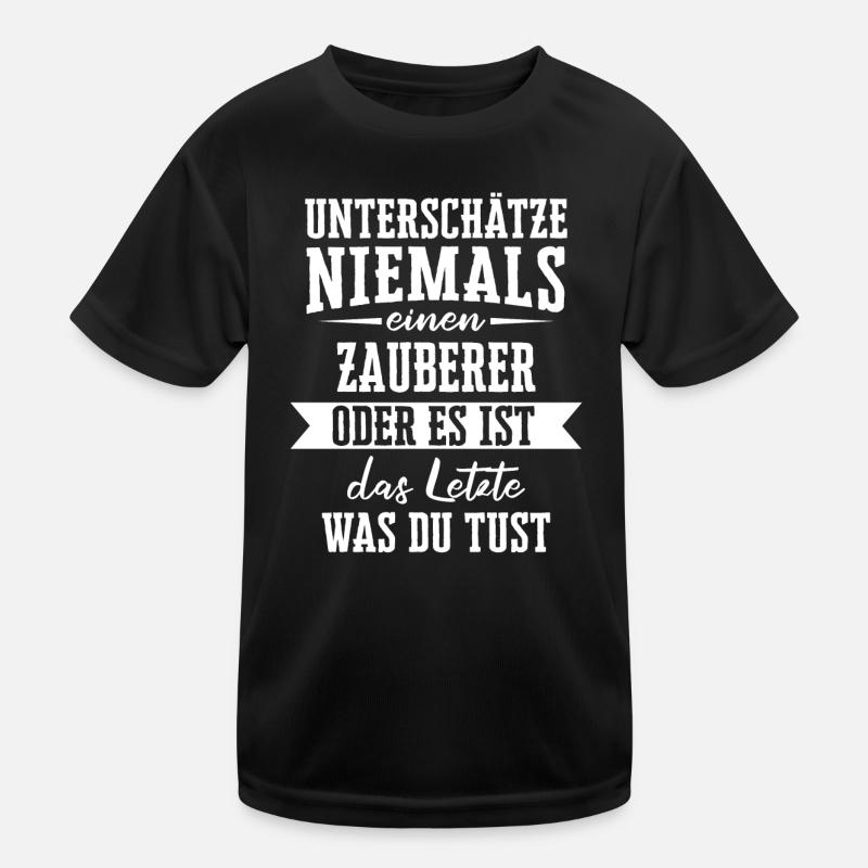 Zauberer Zaubern Magier Zaubertricks Spruch Kinder Funktions-T-Shirt