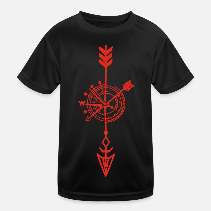 Esquisse d'un compas rouge T-shirt sport Enfant