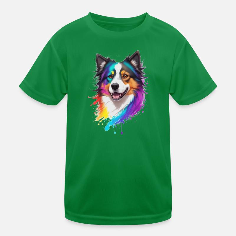 Collie Kinder Funktions-T-Shirt