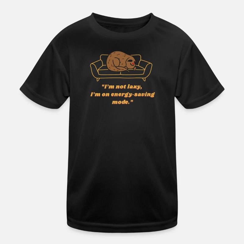 Sloth Energy-Saving Lounge Tee Kids Functional T-Shirt