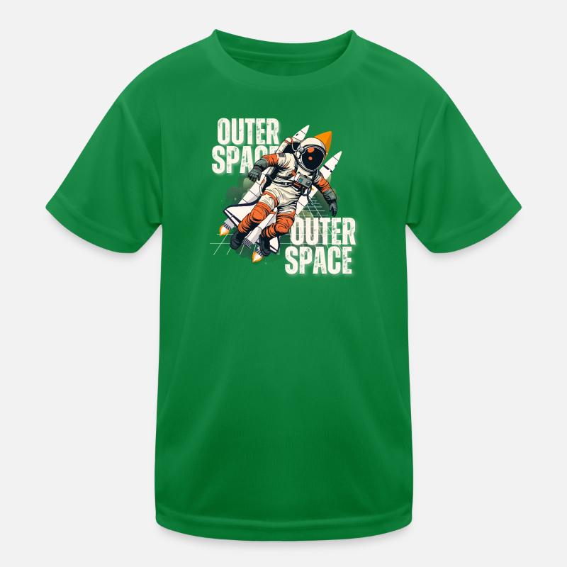 Astronaute en saut de fusée T-shirt sport Enfant