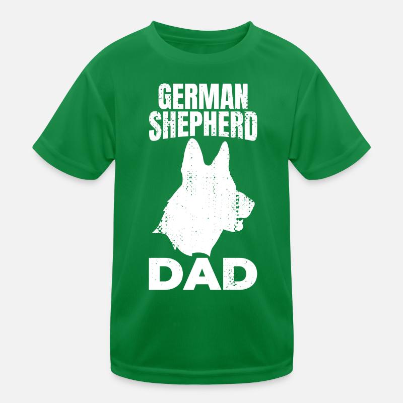 German Shepherd Dad Kids Functional T-Shirt