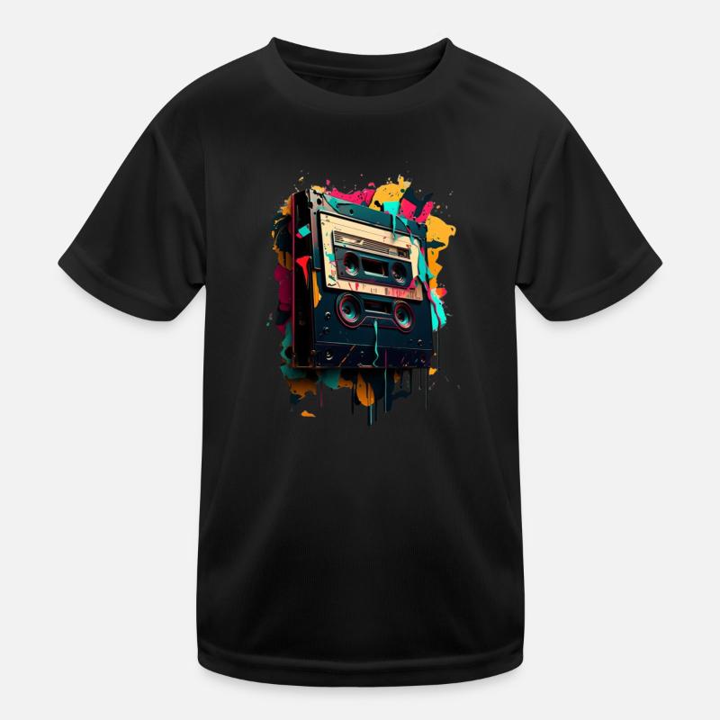 Retro Mixtape Kinder Funktions-T-Shirt