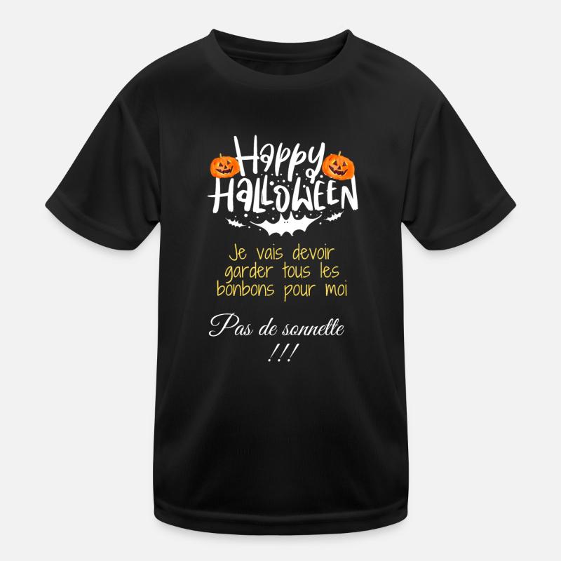 Halloween bonbons T-shirt sport Enfant