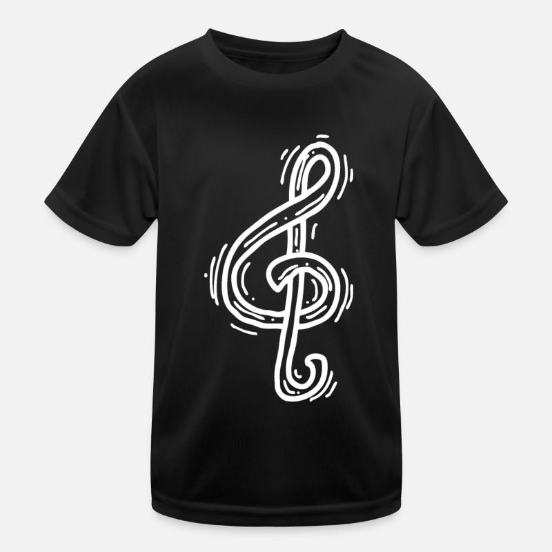 Fröhliche Musiknote Kinder Funktions-T-Shirt
