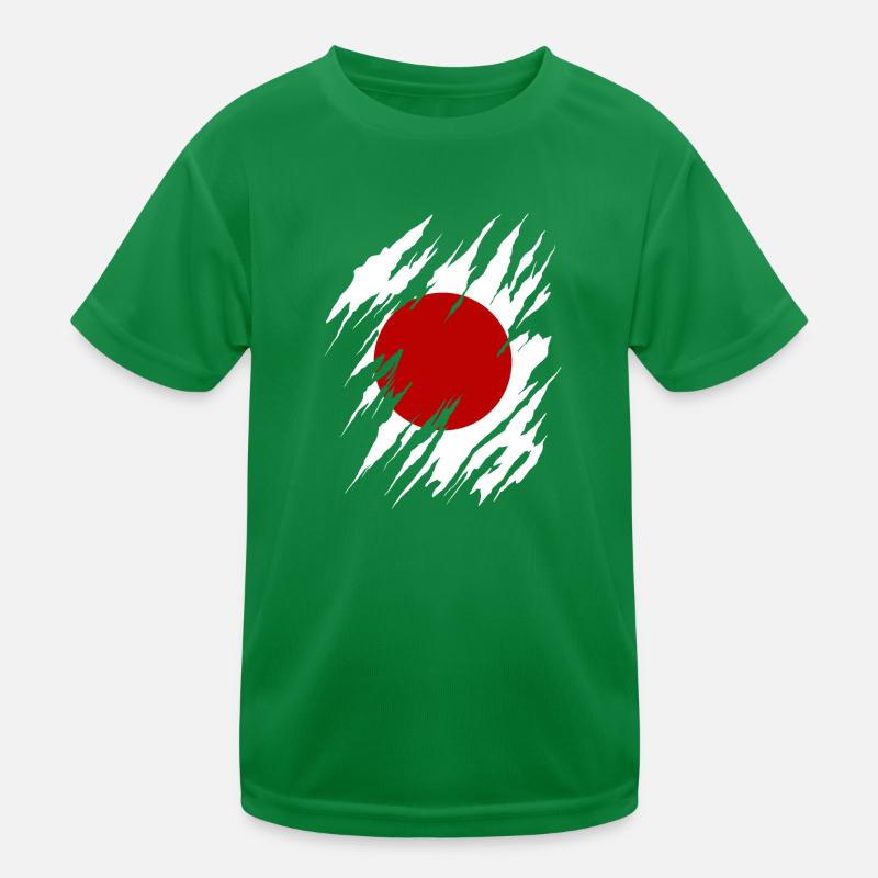 Drapeau du Japon utilisé Look Nihon drapeau japonais T-shirt sport Enfant