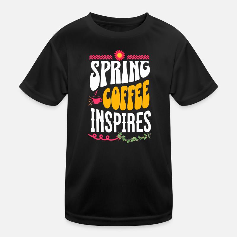 Spring coffee inspires Kids Functional T-Shirt
