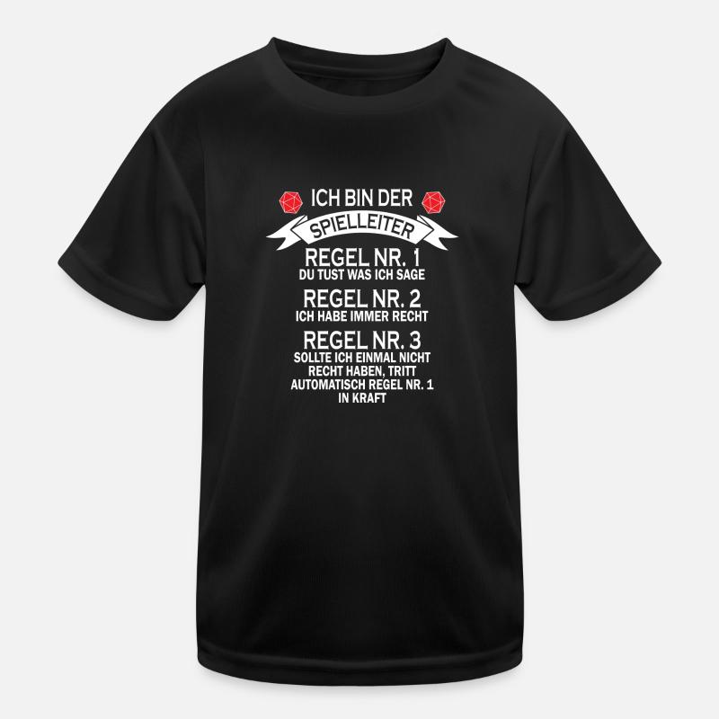 Spielleiter Rollenspiel Nerd Geek Geschenk Kinder Funktions-T-Shirt
