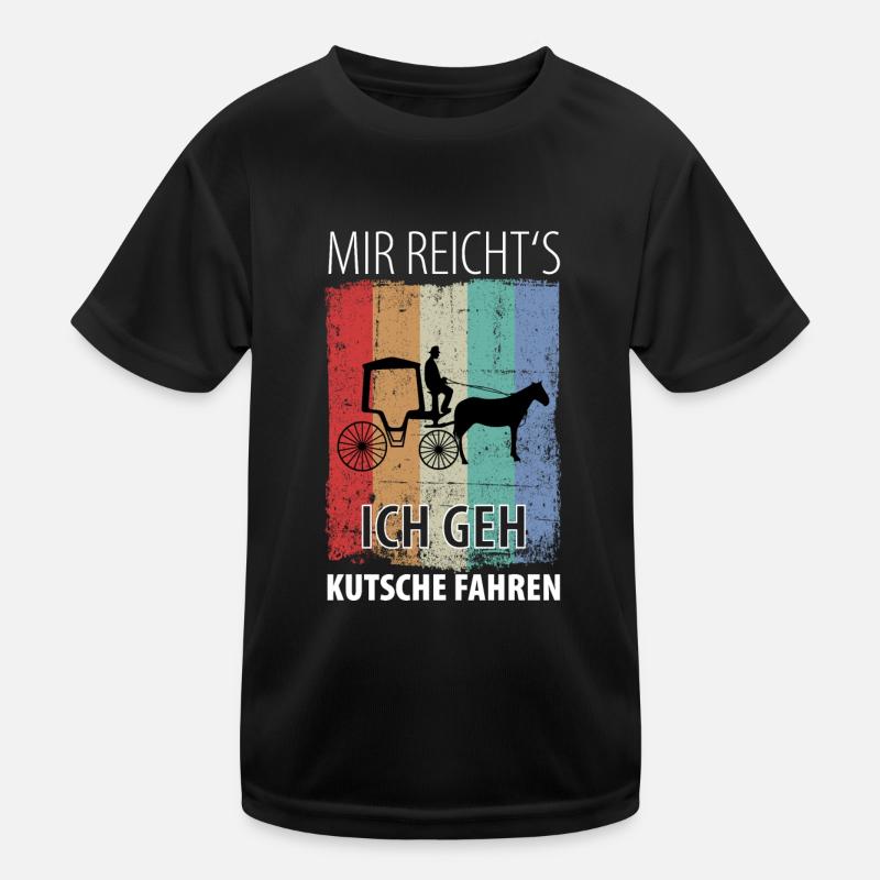 Kutscher Kutsche Pferdekutscher Kutschieren Kinder Funktions-T-Shirt
