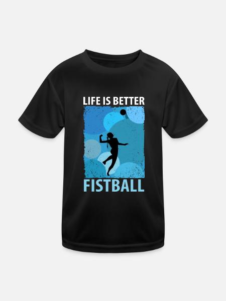 Fistball Fistball Joueurs Fistball Joueurs - T-shirt sport Enfant - noir - Devant