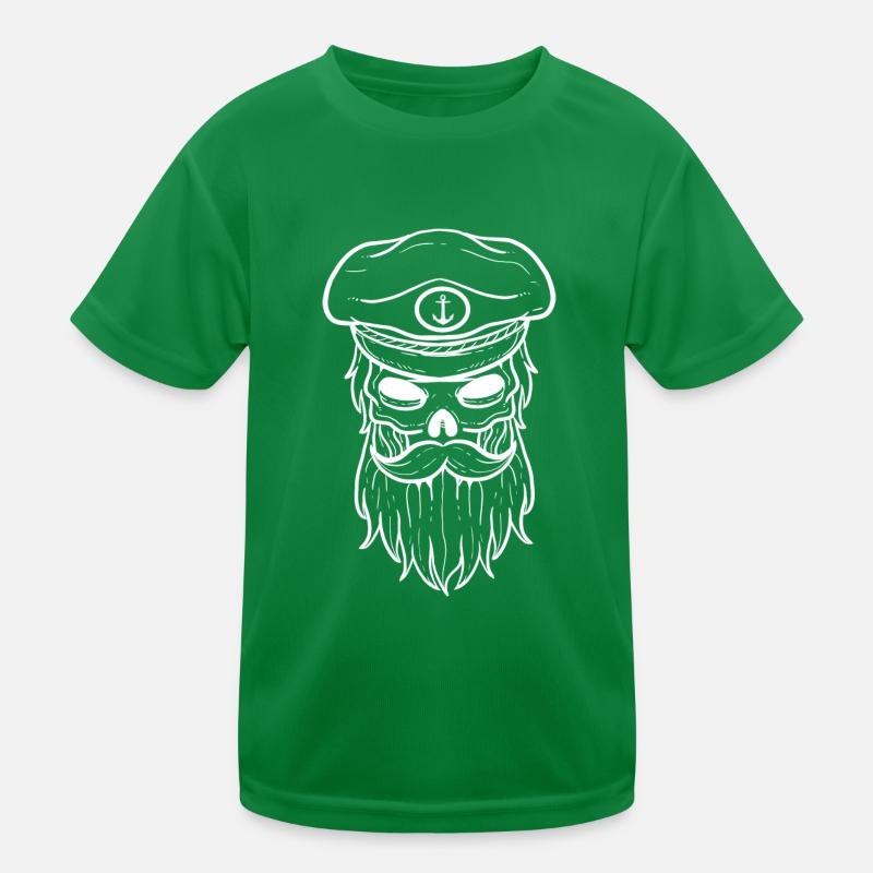 Capitaine Skull Strict capitaine. Poison T-shirt sport Enfant