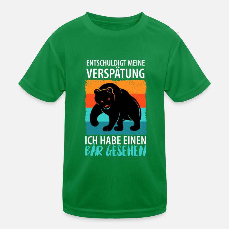 Bär Bären Raubtier Kinder Funktions-T-Shirt