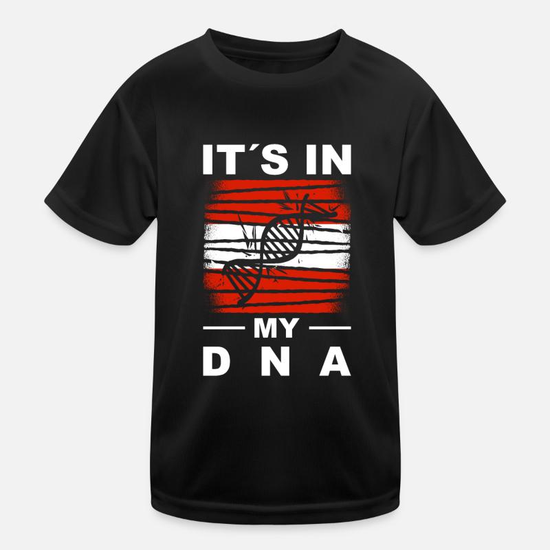 Austria Flag Austria Austrian Flag AT Kids Functional T-Shirt