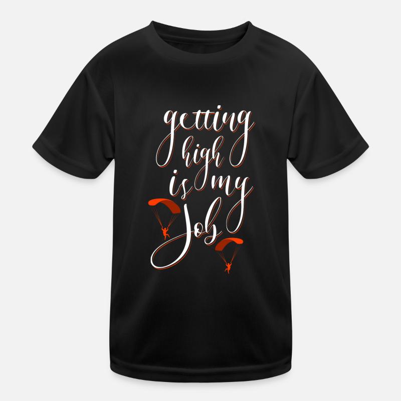 Paragliding Paragliding Free Fall Kids Functional T-Shirt
