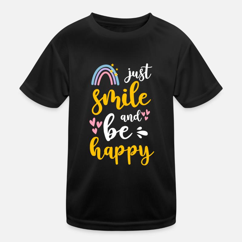 Glück Positiv Urlaub Kinder Funktions-T-Shirt