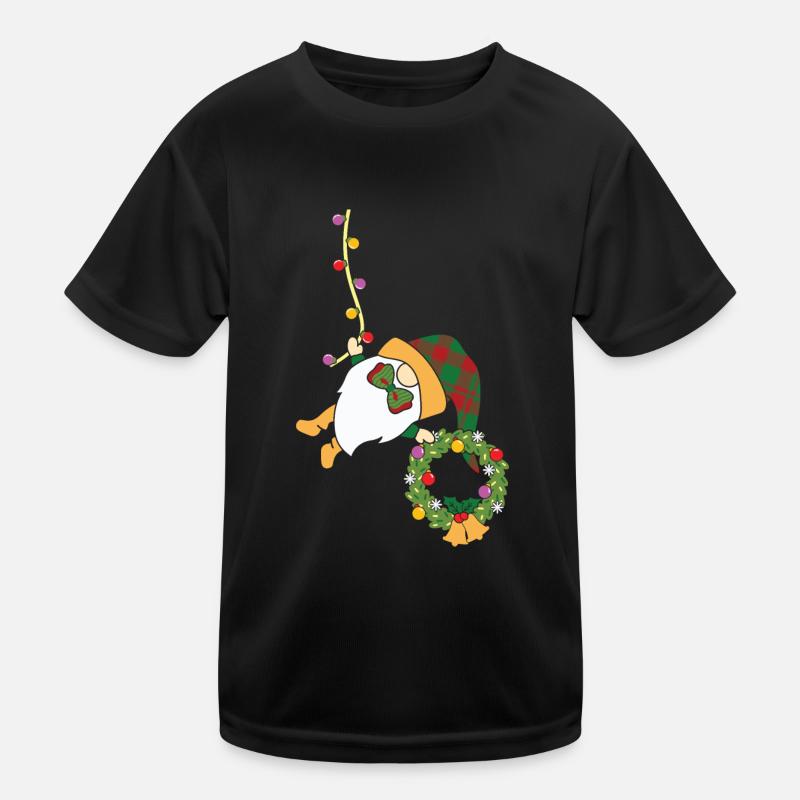 Weihnachten Weihnachtmann Gnomies Kinder Funktions-T-Shirt