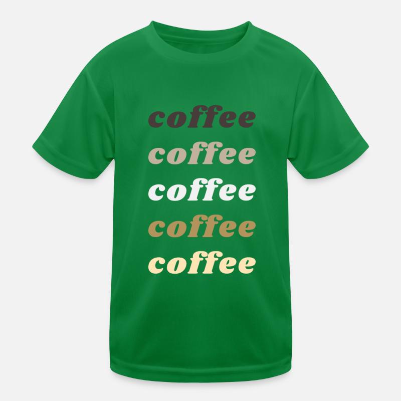 Kaffee Kinder Funktions-T-Shirt
