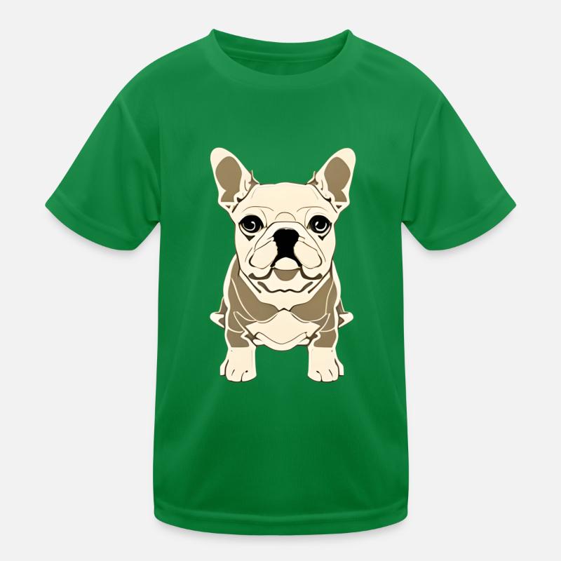 Motif d’impression graphique de conception de bouledogue français T-shirt sport Enfant