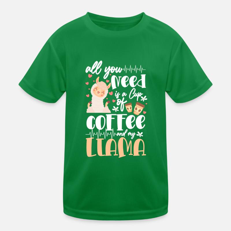 Lama Niedlich Sanft Kinder Funktions-T-Shirt