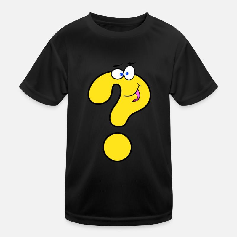 Laughing Question Mark Kids Functional T-Shirt