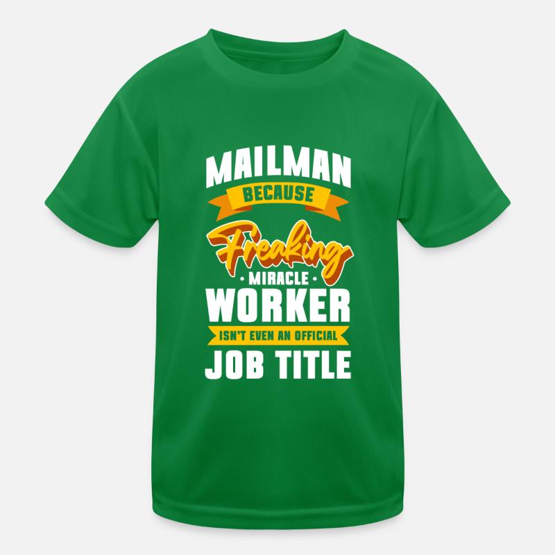 Postman Package Work Kids Functional T-Shirt