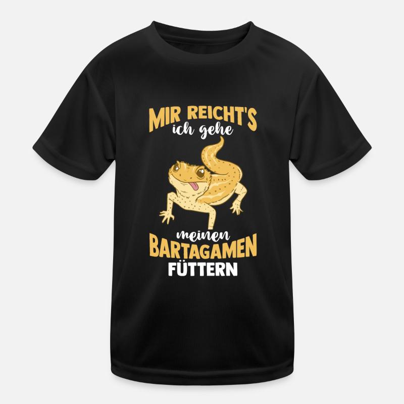 Reptilien Bartagame Bartagamen Kinder Funktions-T-Shirt