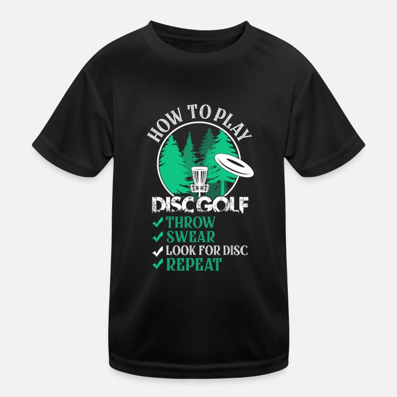 Comment jouer Disc Golf Frisbee Disc Golf T-shirt sport Enfant