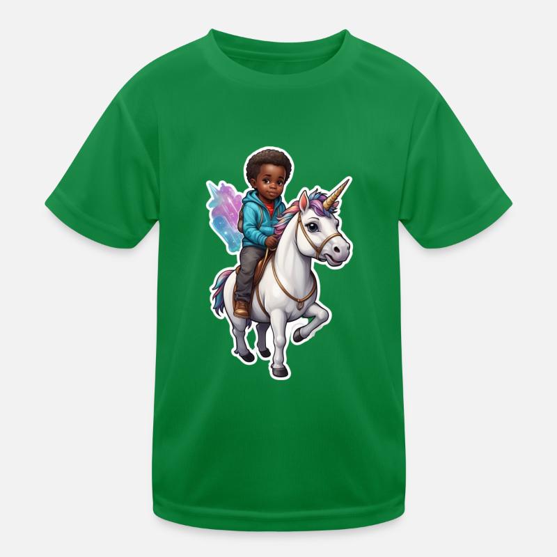 Junge Einhorn Geschenkidee Kinder Funktions-T-Shirt