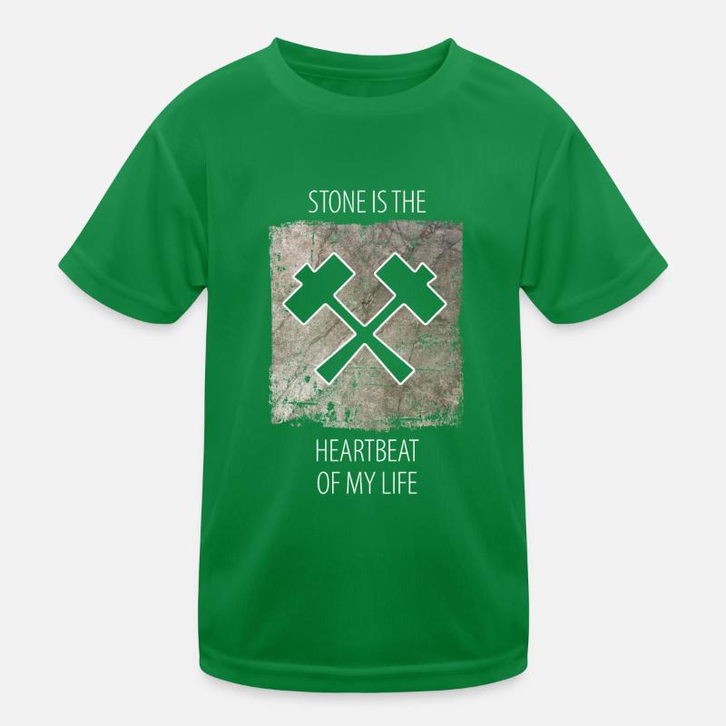 Steinmetz Steinbildhauer Spruch Kinder Funktions-T-Shirt