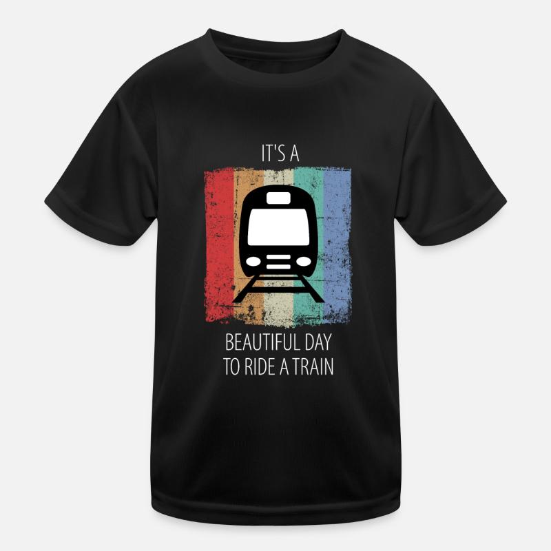 Train Railway Railroad Worker Trains Train Driver Kids Functional T-Shirt