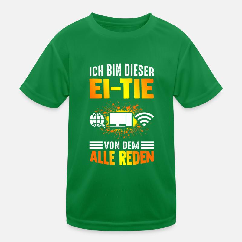IT Computer PC Beruf Abreit Computer Fan Spruch IT Kinder Funktions-T-Shirt