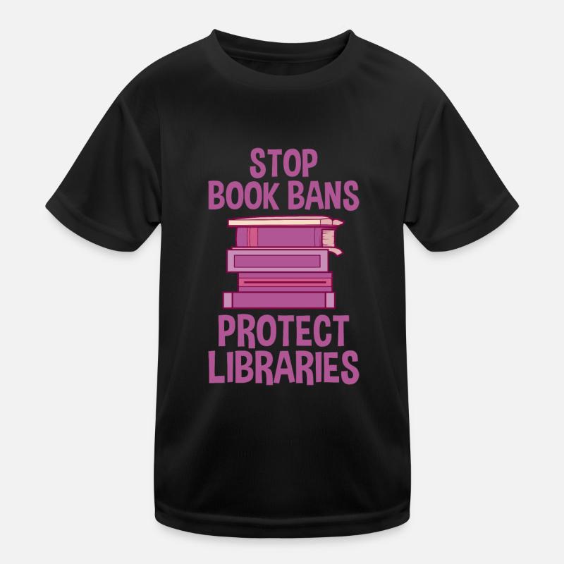Stop Book Bans Protect Libraries 2 Kinder Funktions-T-Shirt