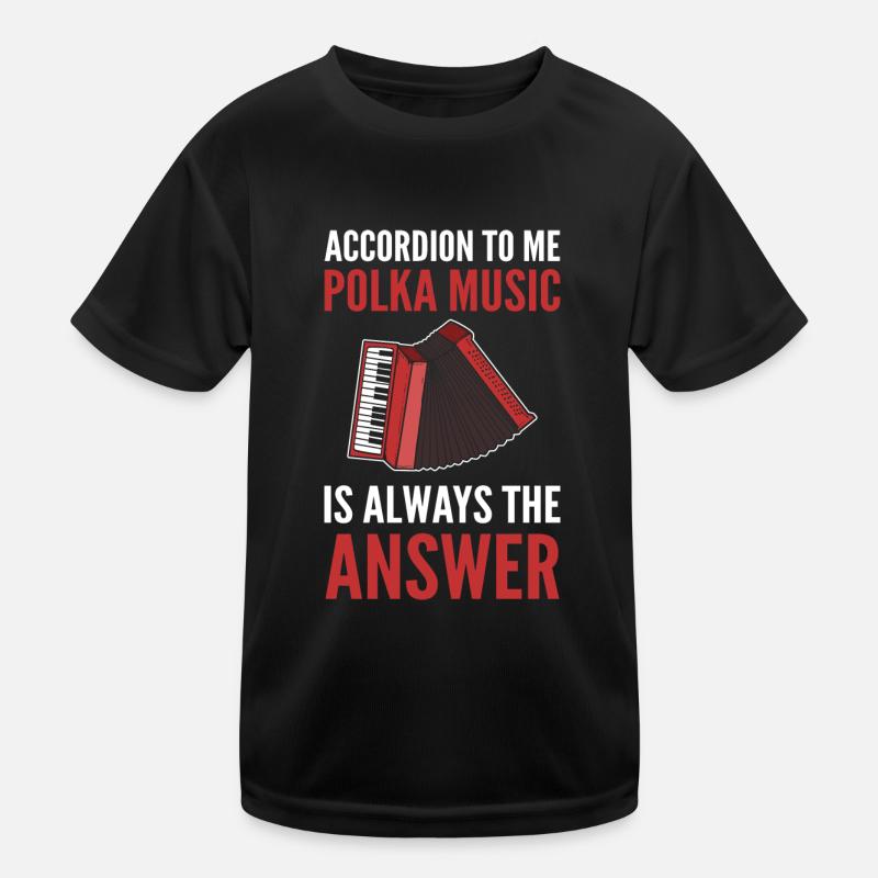 Akkordeon Kinder Funktions-T-Shirt