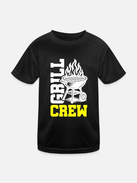 Grill Crew - Kids Functional T-Shirt - black - Front