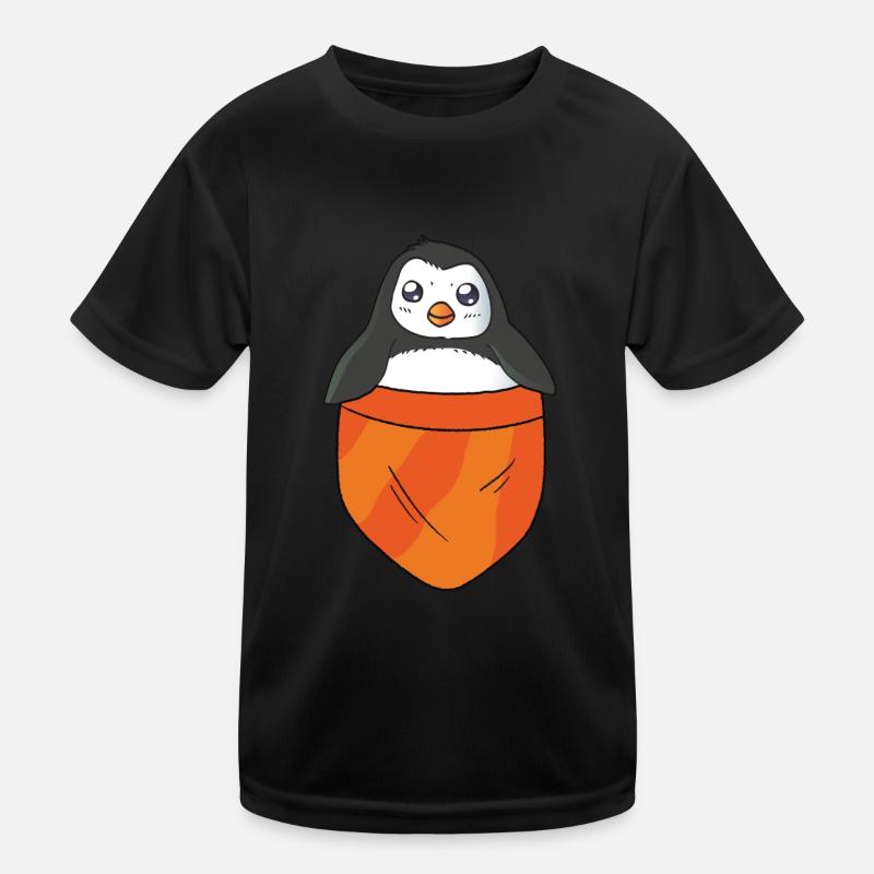 Drôle de pingouin Animal Oiseau Mignon Fun Amour T-shirt sport Enfant