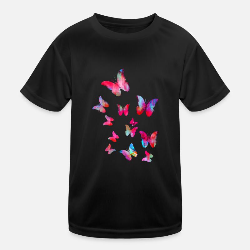 Moth, butterfly, butterfly, swarm, flying Kids Functional T-Shirt