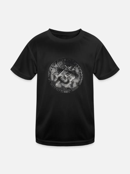 Bitcoin Bitcoin Bitcoin - T-shirt sport Enfant - noir - Devant