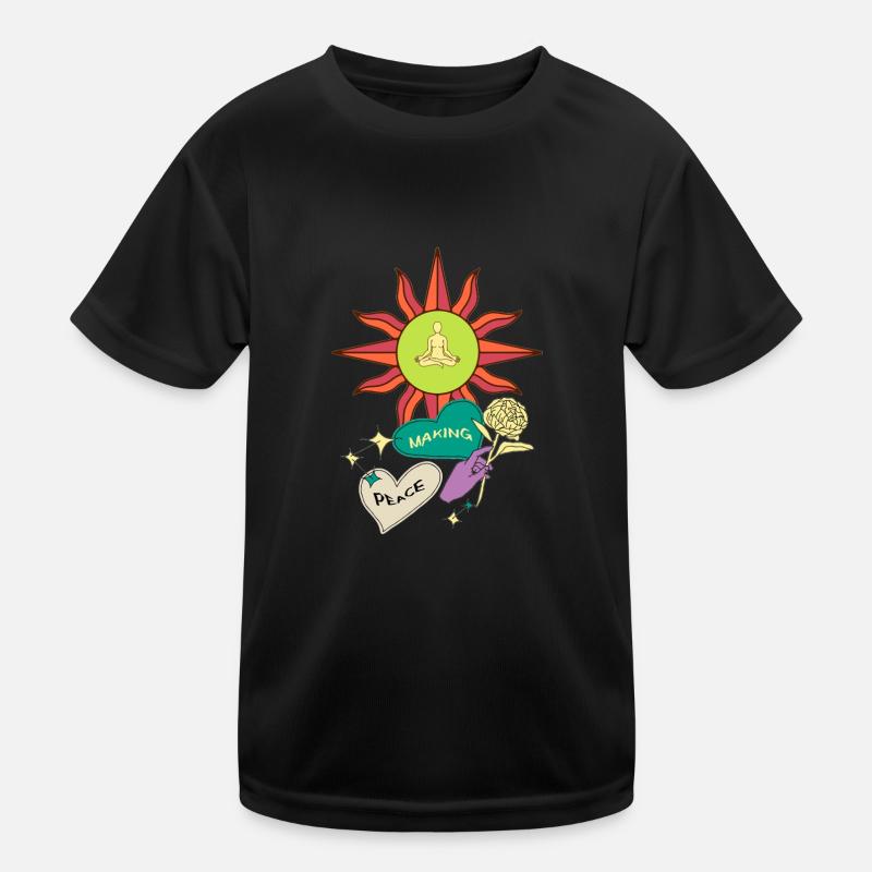Peace making love, Shirt, T-Shirt, Pulli zeitlos Kinder Funktions-T-Shirt
