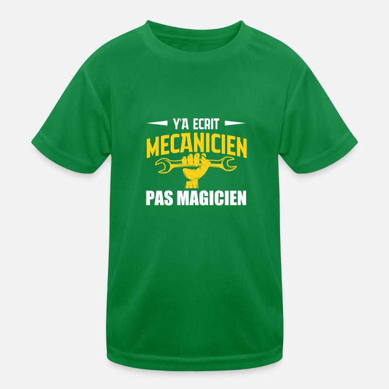 Es heißt Mechaniker, nicht Zauberer Kinder Funktions-T-Shirt